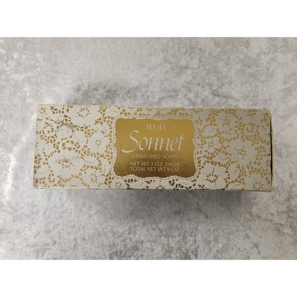 NWB Avon Sonnet 3 Perfumed Soaps - Picture 1 of 4